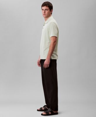 Men’s Short Sleeve Stretch Jacquard Polo Shirt