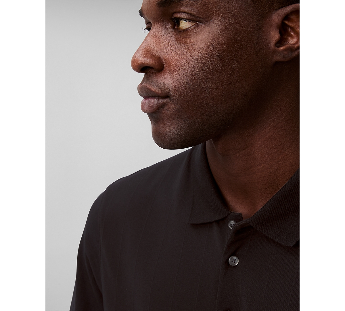 Calvin Klein Men's Short Sleeve Polo Shirt In Black