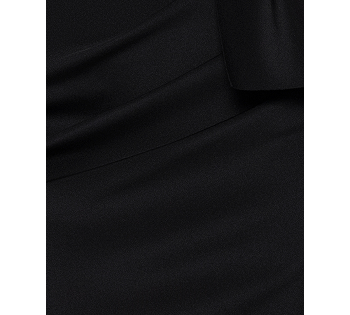 Betsy & Adam Petite Sleeveless Ruffle Detail Dress In Black
