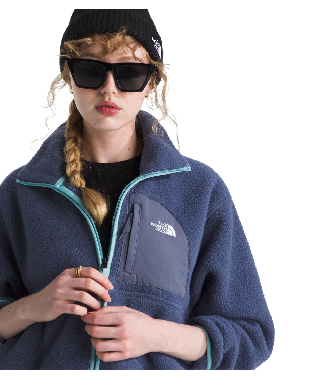 The North Face Fleece Jacket In Blue