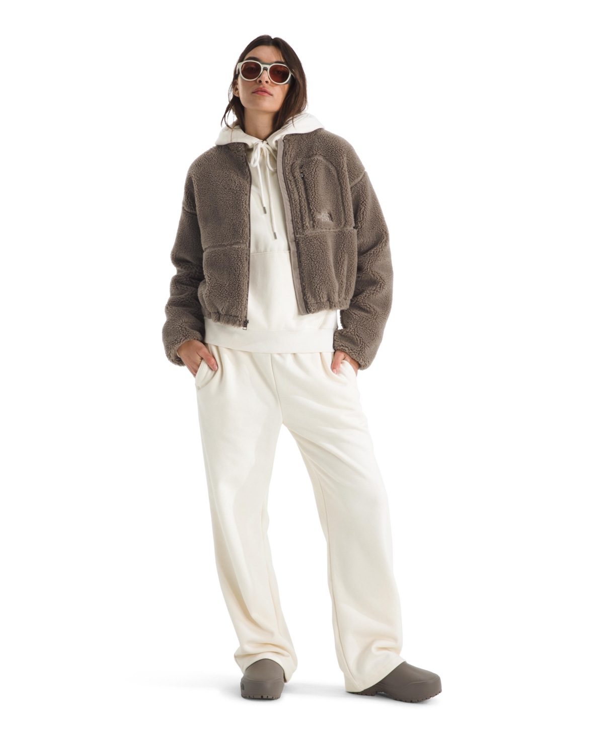 The North Face Women's Extreme Pile Fleece Jacket In Brown