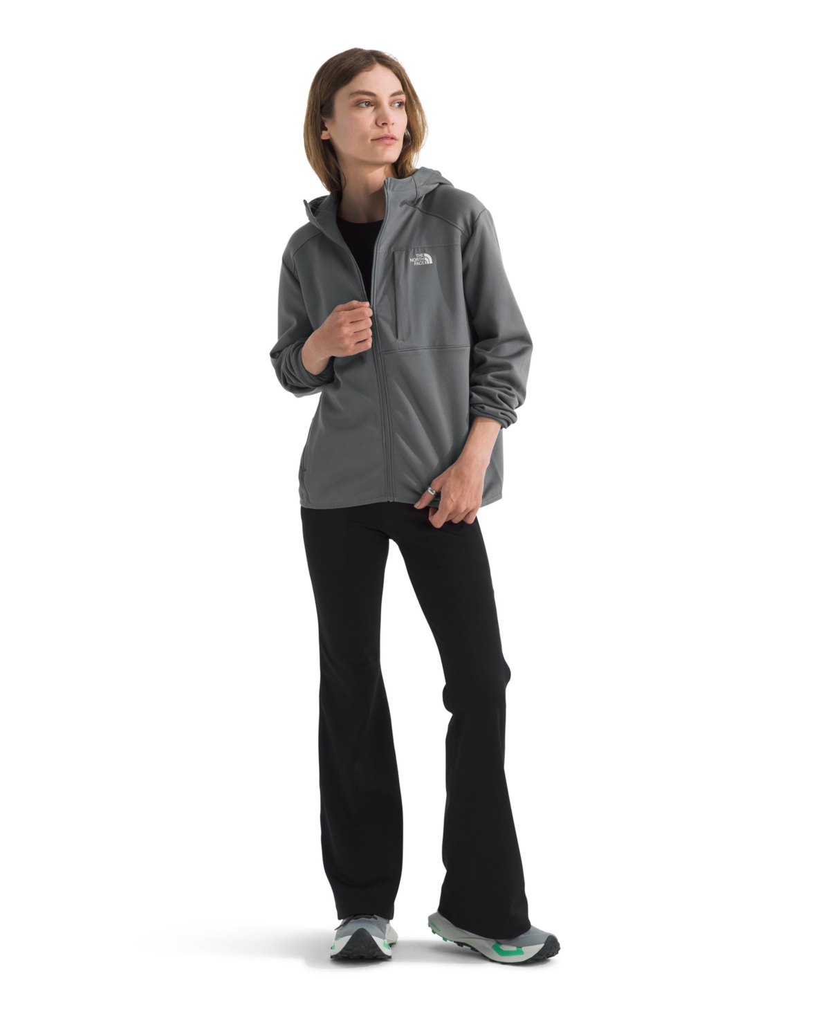 The North Face Women's Performance Fleece Full Zip Hoodie In Gray