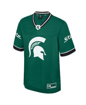 Men's Green Michigan State Spartans Nothing But The Hits Football Jersey