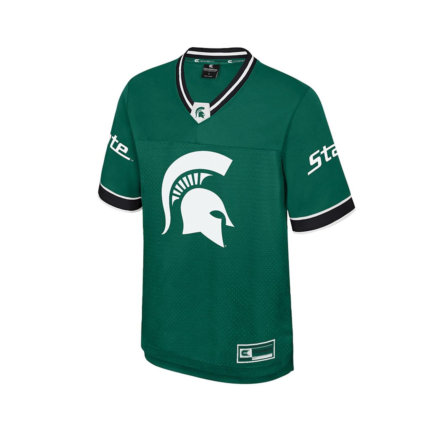 Men's Green Michigan State Spartans Nothing But The Hits Football Jersey