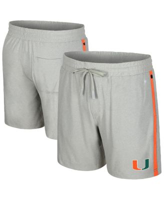 Colosseum - Men's Gray Miami Hurricanes Mac Shorts