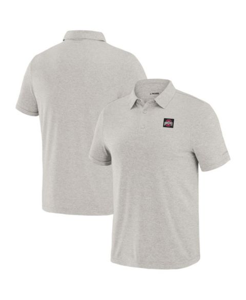 Мужское поло J. Palmer White Ohio State Buckeyes Four Down Polo Shirt