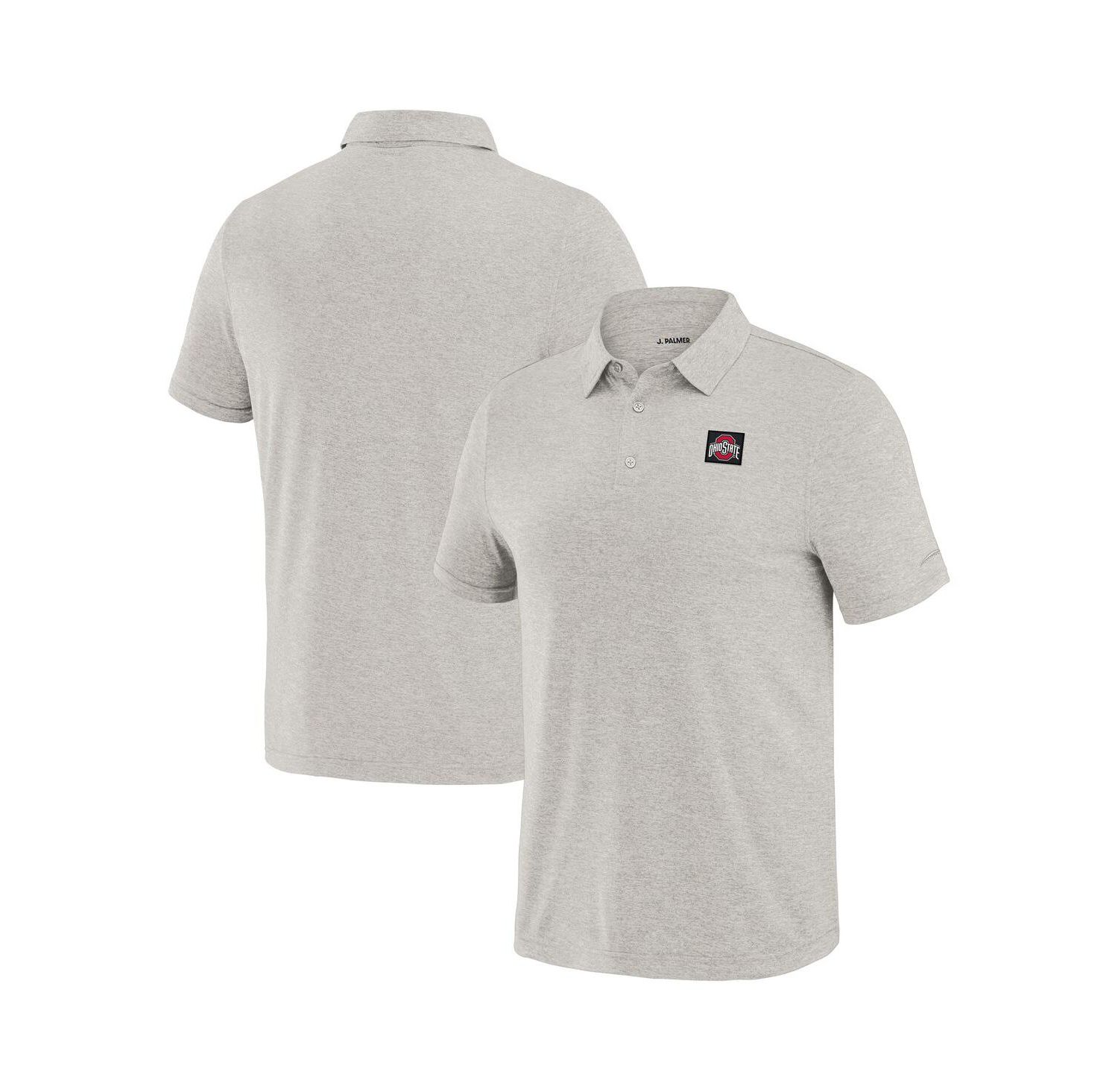 Men's White Ohio State Buckeyes Four Down Polo Shirt