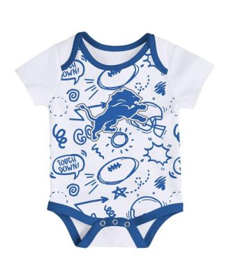 Infant 3-Piece Detroit Lions All Day Play Bodysuit Set