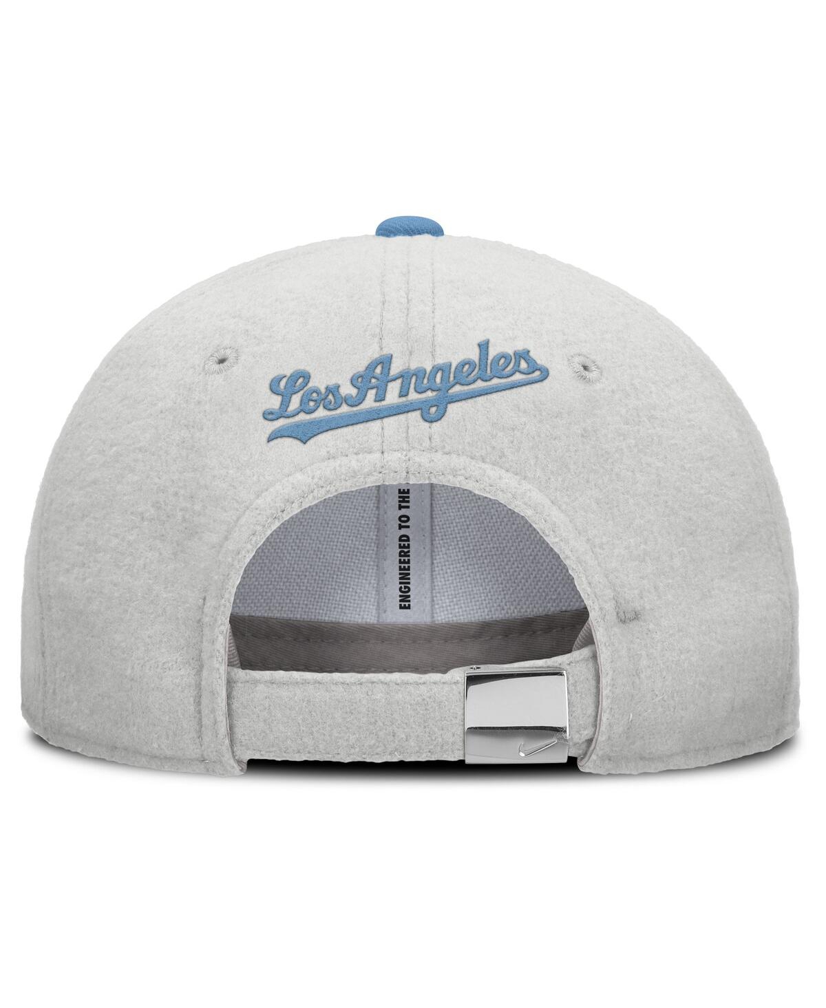 Nike Men's Gray Los Angeles Dodgers Club Adjustable Hat In Gray
