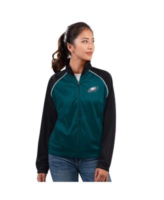 G-III 4Her by Carl Banks - Women's Midnight Green Philadelphia Eagles Replay Full-Zip Track Jacket