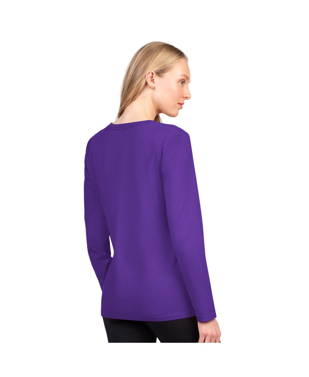G-iii 4her By Carl Banks Women's Purple Minnesota Vikings Best Play Long Sleeve T-shirt In Blue