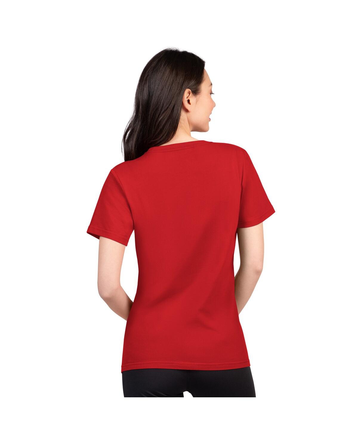 G-iii 4her By Carl Banks Women's Red Tampa Bay Buccaneers Super-slim Lightweight Winning Crew T-shirt In Red