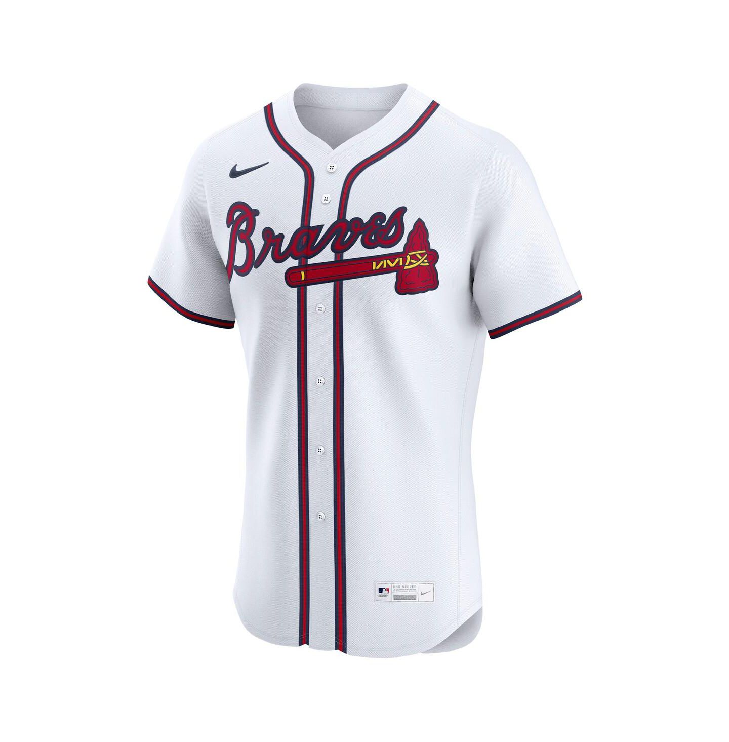 Мужской топ Nike Matt Olson White Atlanta Braves Home Elite Player Jersey — фото 3