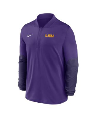 Men's Purple LSU Tigers One Goal Performance Half-Zip Pullover Sweatshirt