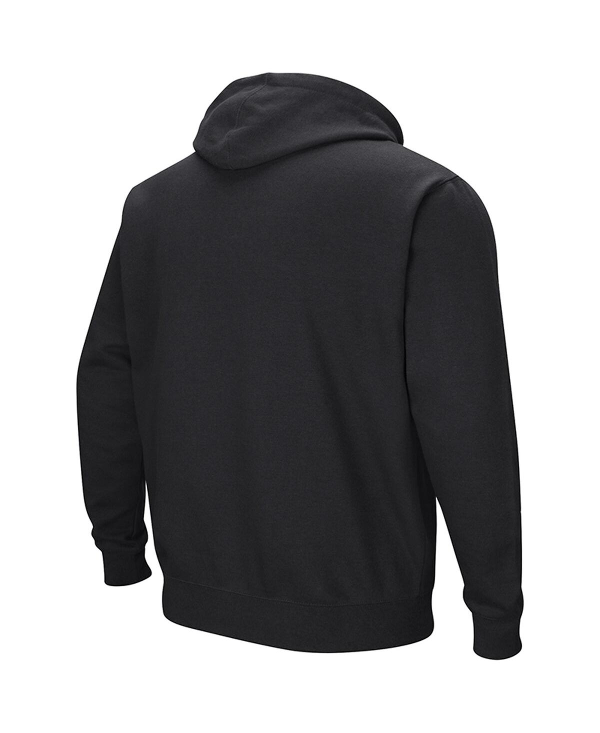 Colosseum Men's Black Iowa State Cyclones Sunrise Pullover Hoodie In Black