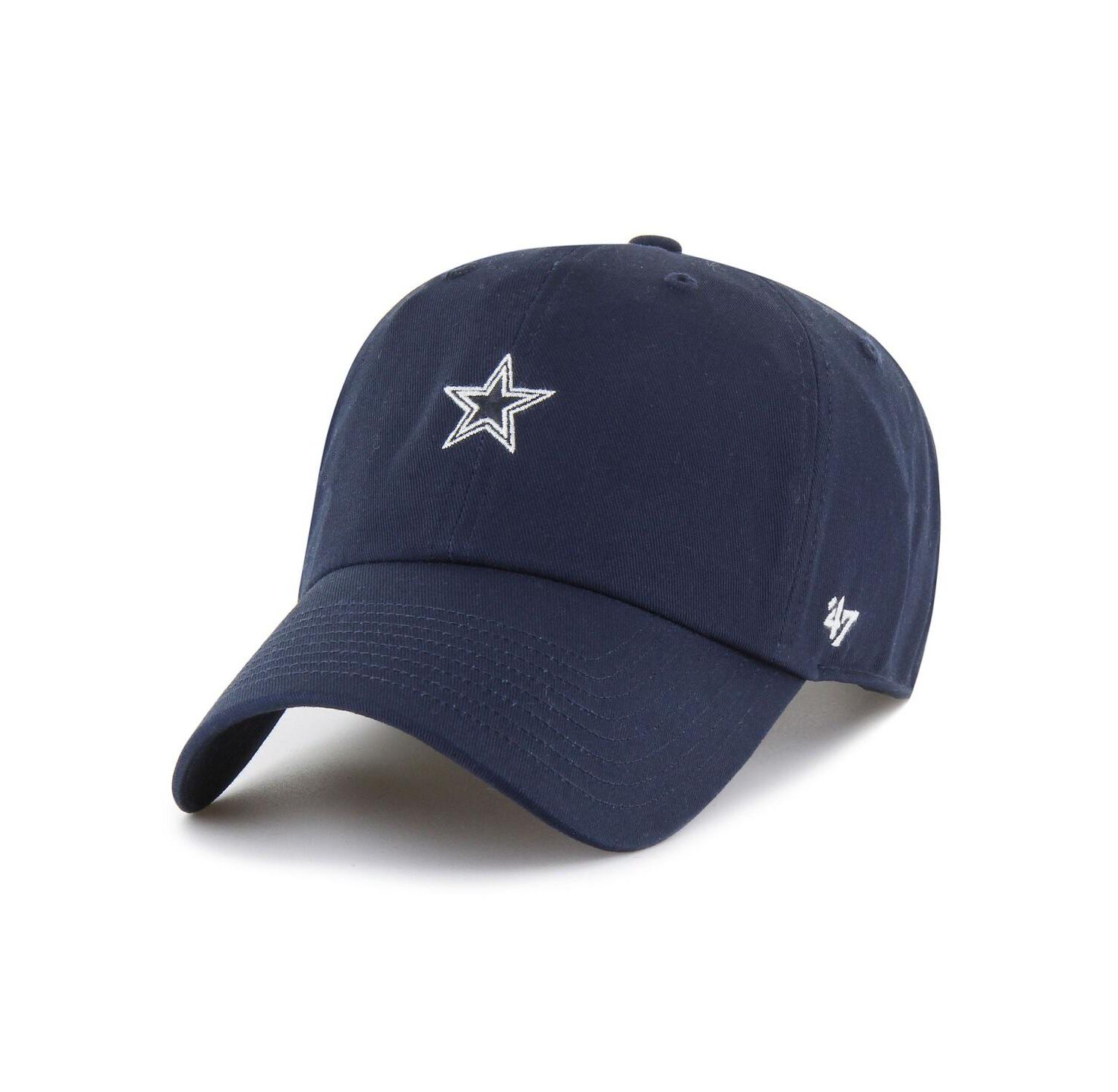 Men's Navy Dallas Cowboys Foundational Clean Up Adjustable Hat