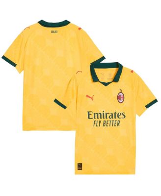 Puma - Big Boys and Girls Yellow AC Milan 2025/26 Third Replica Jersey