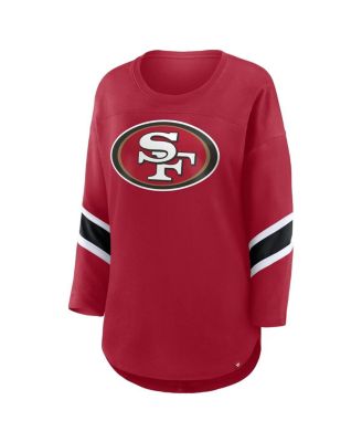 Women's Scarlet San Francisco 49ers Redzone 3/4-Sleeve T-Shirt