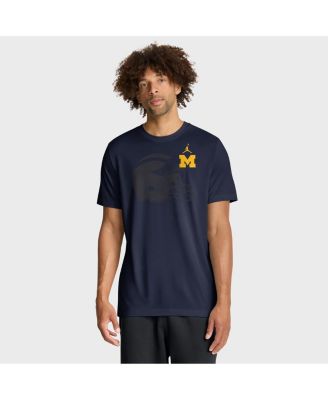 Jordan - Men's Navy Michigan Wolverines Campus Shadow Legend Performance T-shirt