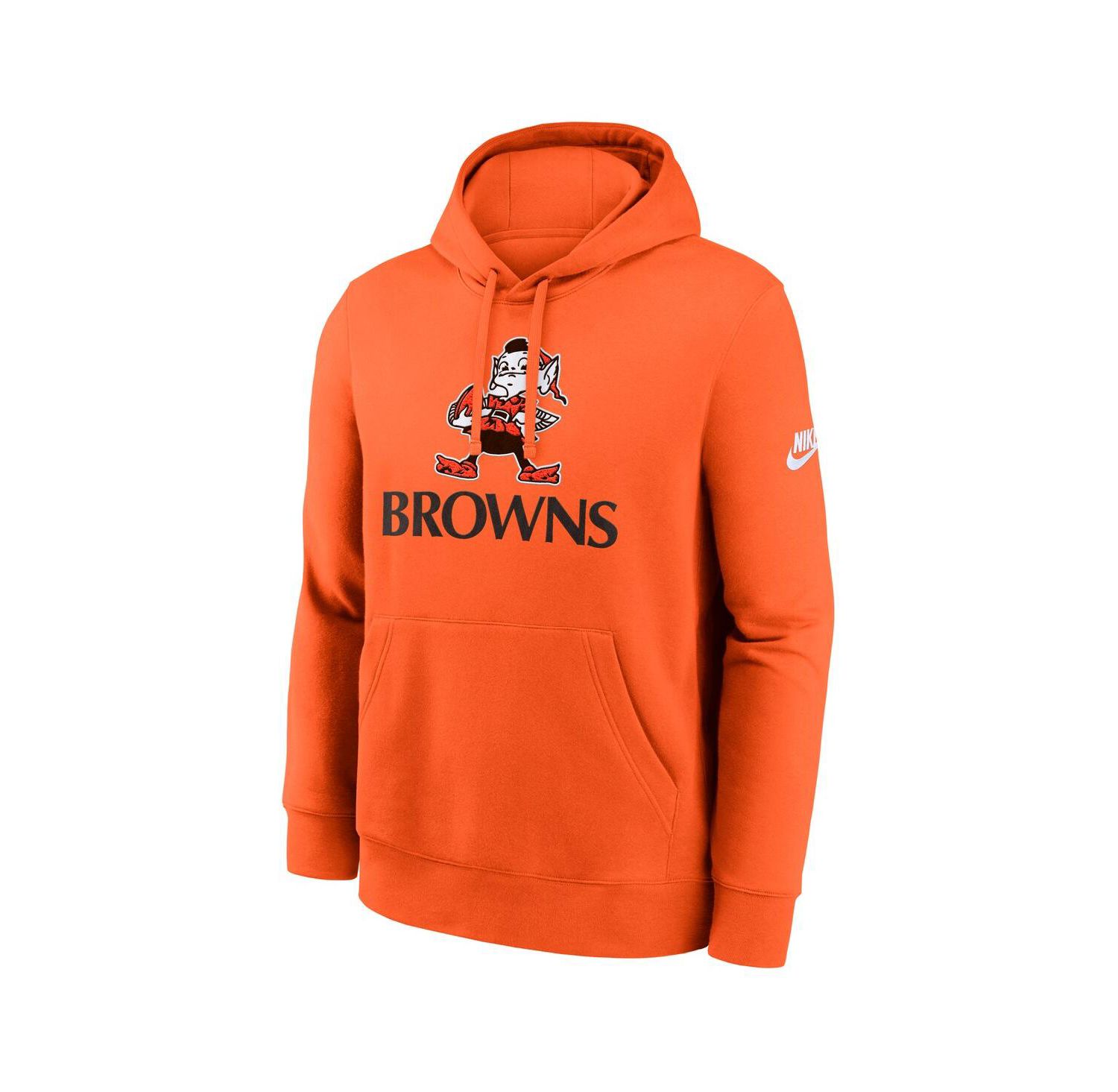 Men's Orange Cleveland Browns Best Season Rewind Club Pullover Hoodie