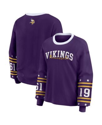 WEAR by Erin Andrews - Women's Purple Minnesota Vikings Sport Long-Sleeve T-Shirt