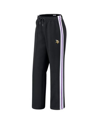 Women's Black Minnesota Vikings Color-Block Straight Leg Pants
