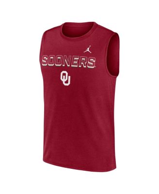 Men's Crimson Oklahoma Sooners Primetime Tricode Legend Dri-FIT Tank Top