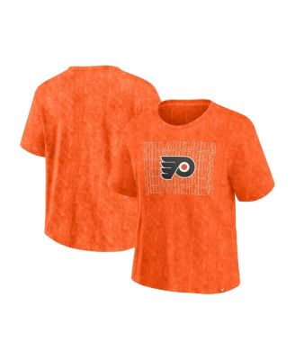 Fanatics - Women's Orange Philadelphia Flyers Faded Wash T-Shirt