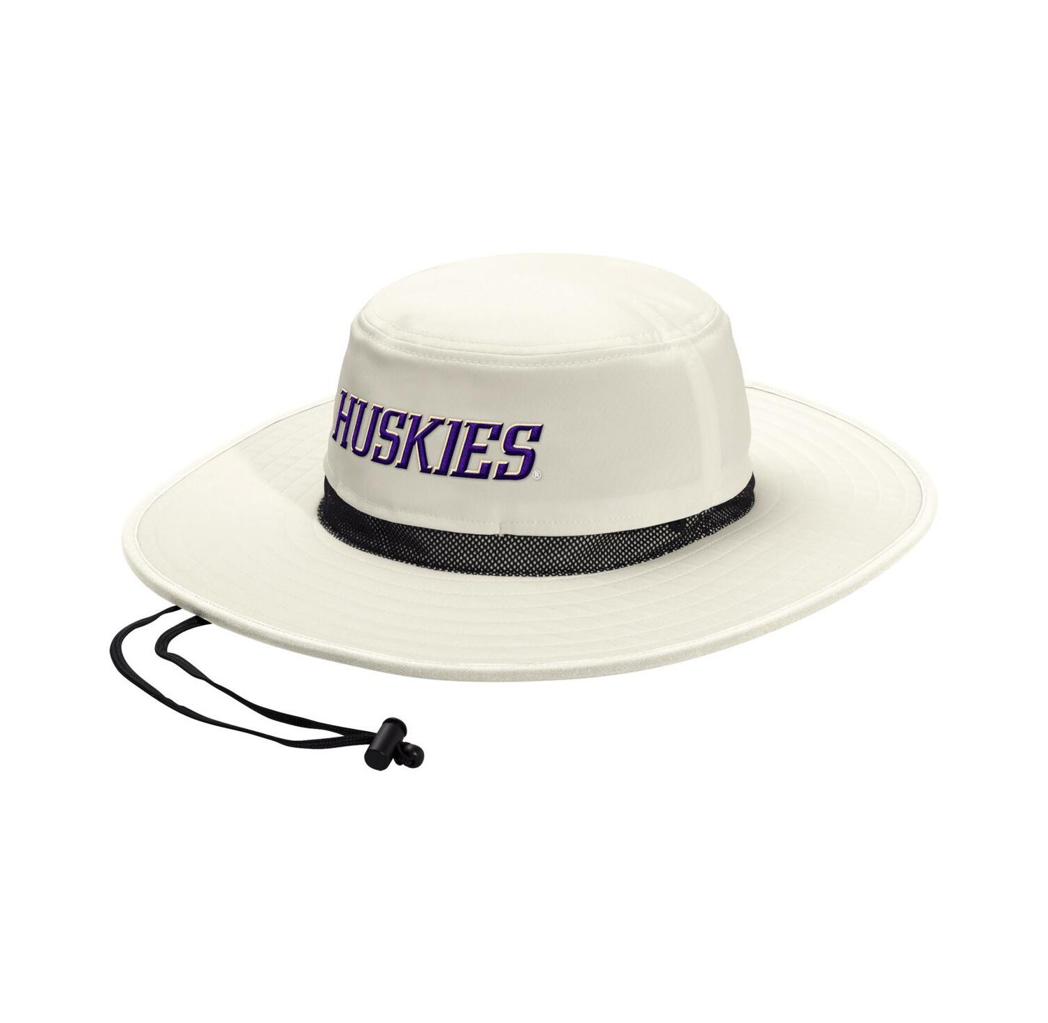 Men's and Women's Cream Washington Huskies Wide Brim Boonie Bucket Hat
