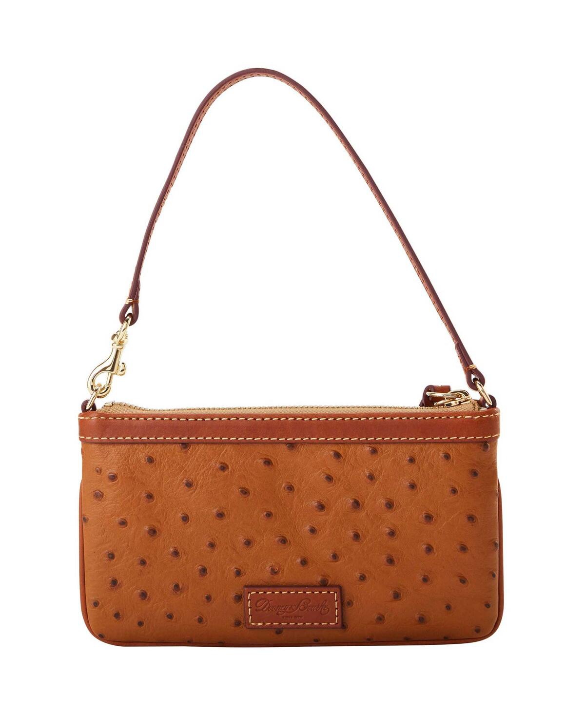 Dooney & Bourke Jacksonville Jaguars Large Slim Wristlet Handbag In Brown