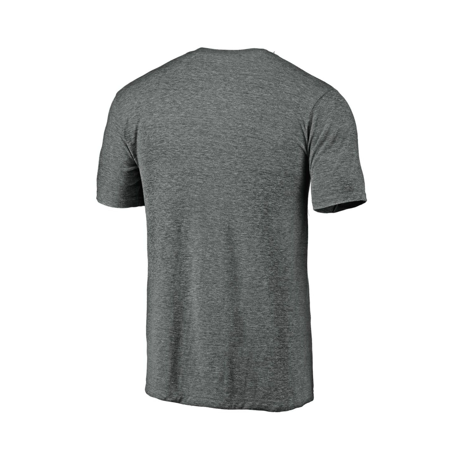 Мужская футболка Fanatics Mto Label Heather Gray Oklahoma Sooners Arched City Tri-Blend — фото 2