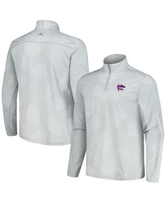 Tommy Bahama - Men's Gray Kansas State Wildcats Delray Frond IslandZone Half-Zip Jacket