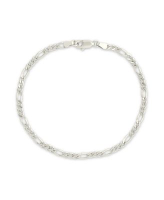 Sterling Silver Figaro Chain Bracelet