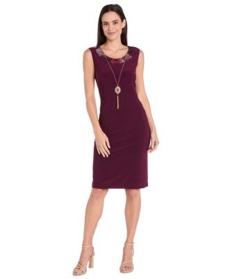 Petite Printed Scoop Neck Jacket Dress