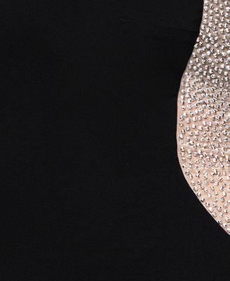 Plus Size Beaded Square Neck Ball Gown