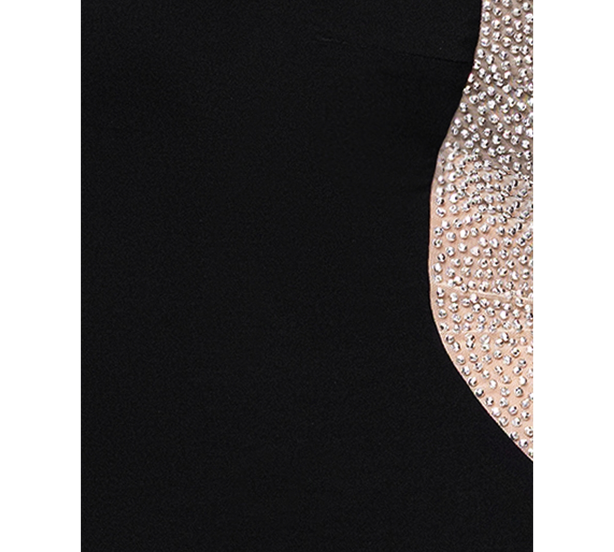 Xscape Plus Size Beaded Square Neck Maxi Dress In Black