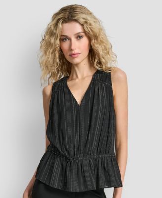 Women's Studded Peplum Pull On Top