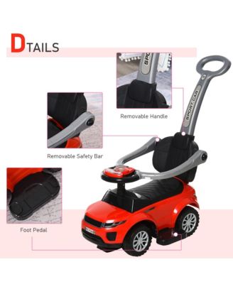 3 in 1 Push Car, Sliding Car with Horn Music Light,