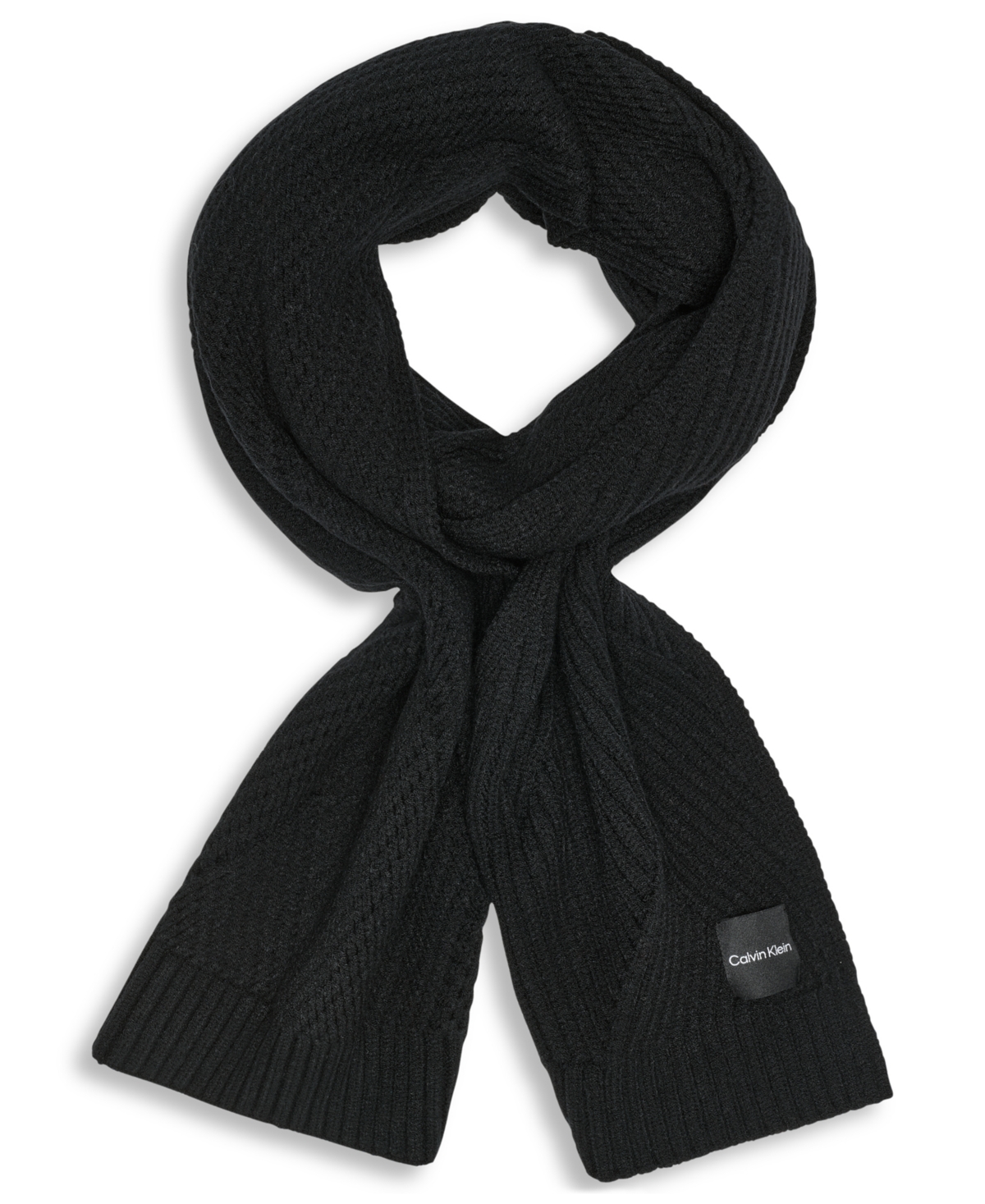 Calvin Klein Modern Bias Rib Scarf
