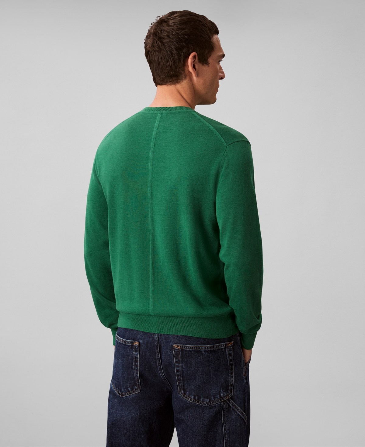 Calvin Klein Men's Supima Cotton Classic Sweater In Green