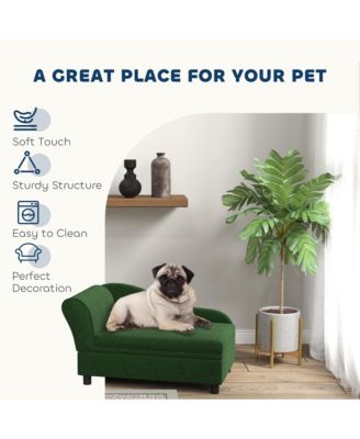 Luxury Small Dog Bed Couch W/ Storage, Little Dog Sofa