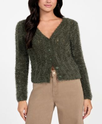 Women's Bea Open Stitch Long Sleeve Cardigan Sweater