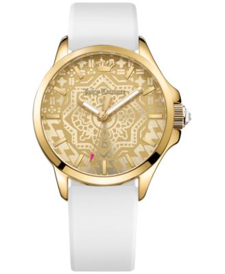 Juicy Couture - Women's Jetsetter White Silicone Strap Watch 38mm 1901390