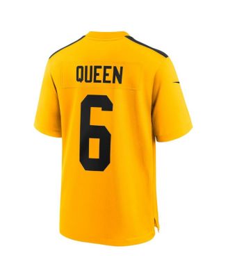 Men's Patrick Queen Gold Pittsburgh Steelers Alternate 1933 Throwback Game Jersey