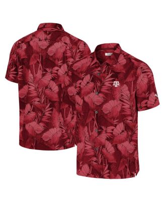 Tommy Bahama - Men's Maroon Texas A M Aggies Big Tall Coast Nuevo Fronds IslandZone Button-Up Shirt