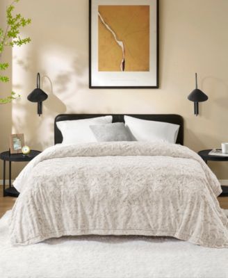 Madison Park Zuri Faux Fur Blanket, Full/Queen