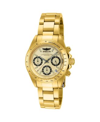 Women's 14931 Speedway Quartz Multifunction Gold Dial Watch