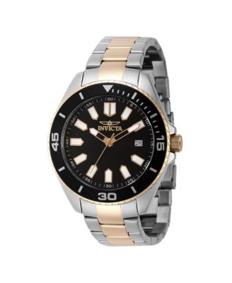 Men's 46319 Pro Diver Quartz 3 Hand Black Dial Watch