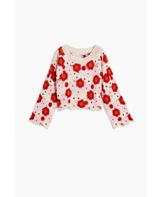 Women's Multicolor crochet top