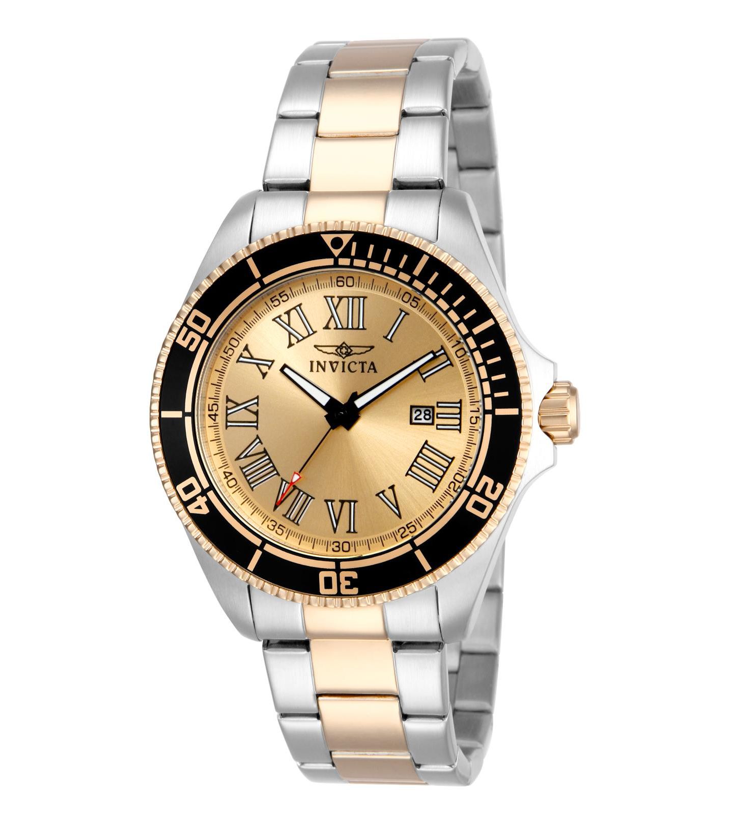 Мужские часы Invicta 15000 Pro Diver Quartz 3 Hand Champagne Dial, цвет: Золотой — фото 3
